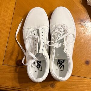 Brand new white Vans!